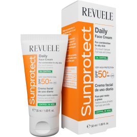 Revuele Крем сонцезахисний д/обл. та тіла Контроль жиру. SPF50+, 50 мл 