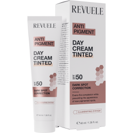 Revuele Крем для обличчя Денний проти пігментації тонуючий SPF 50, 40 мл