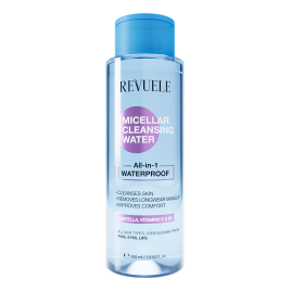 Revuele Вода міцелярна очищуюча  ВСЕ-В-1 WATERPROOF, 400 мл